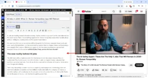 Antradus AI converted 1 hour and 27 minutes of The Dairy Of A CEO Youtube video into an article in 1 single click